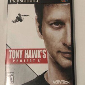 Tony Hawk's Project 8 Video Game, Disc + Box, No Manual, PS2, Preowned